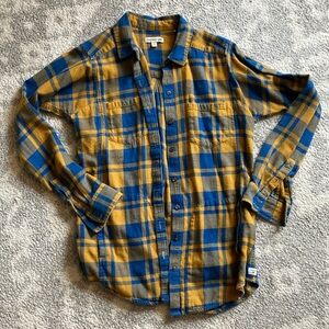 Toad & Co plaid flannel shirt jacket S
